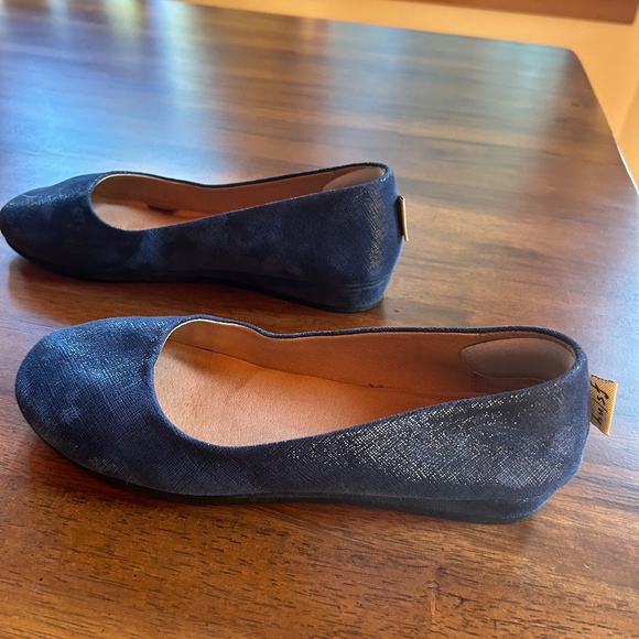 French Sole New York (FS/NY) Denim Cartizze Zeppa (size 8) - Picture 3 of 5